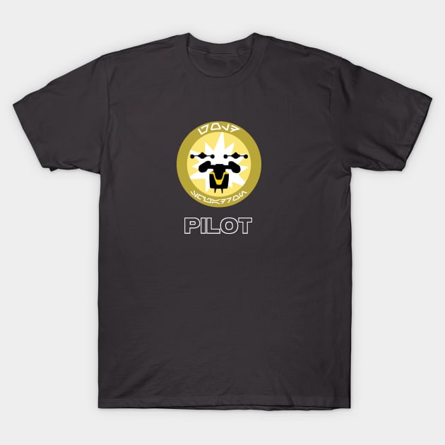 Gold Squadron - Pilot T-Shirt by cobra312004